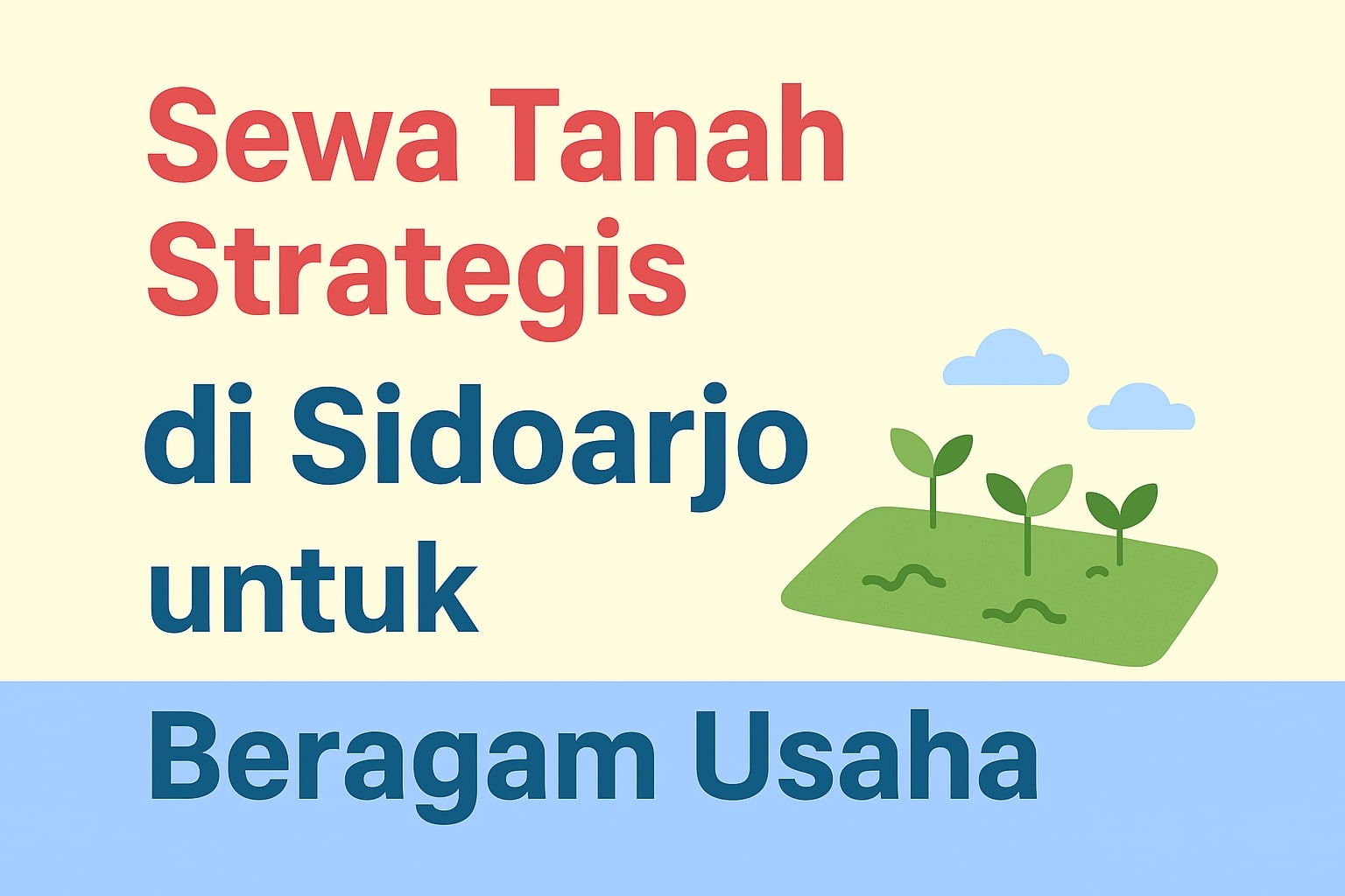 Sewa Tanah Strategis di Sidoarjo untuk Beragam Usaha