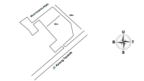 Denah Sewa Aset Tanah Kosong Lahan RS Paru Surabaya -  Jl. Karang Tembok 39