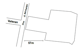 Denah Sewa Aset Penginapan Perumahan Dinas ASN Dinas PU Bina Marga, Tanah Kab. Banyuwangi - Jl. Kartini No. 6b