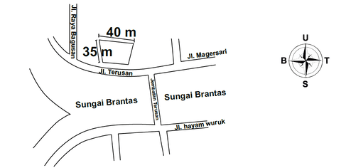 Denah Sewa Aset Perkantoran Kantor Pengamatan Jalan Mojokerto dan Mojokasri UPT PJJ Mjk, Kab. Mojokerto - Jl. Terusan Mojokerto - 