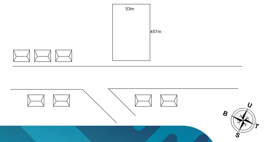 Denah Sewa Aset Perniagaan di Jl.  Pelabuhan Krajian Kab. Situbondo