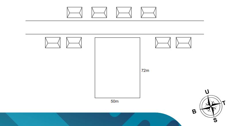 Denah Sewa Aset Perkantoran di Jl. Soekarno Hatta, Pasuruan